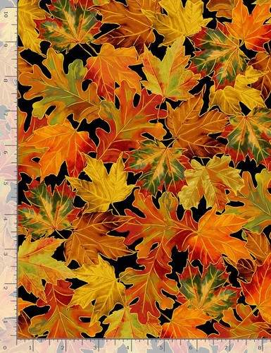 Autumn leaves fabric - autumn,